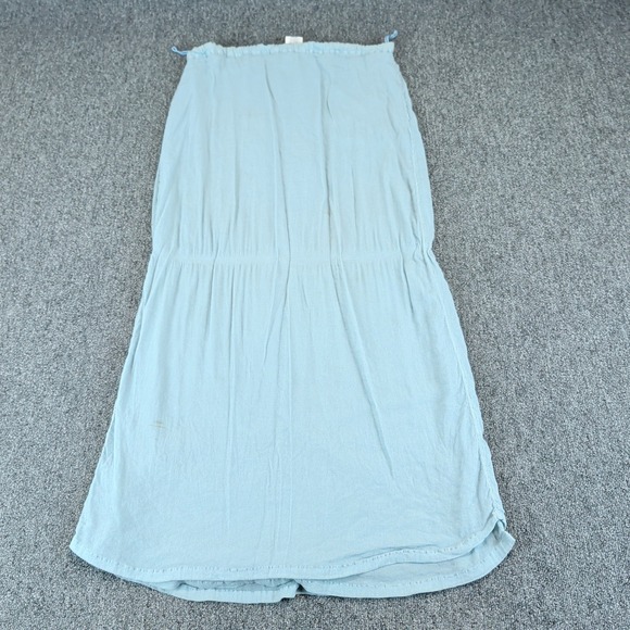 Ghost Womens Maxi Skirt Size L Blue Viscose Blend Boho Made in England Vintage — photo 2